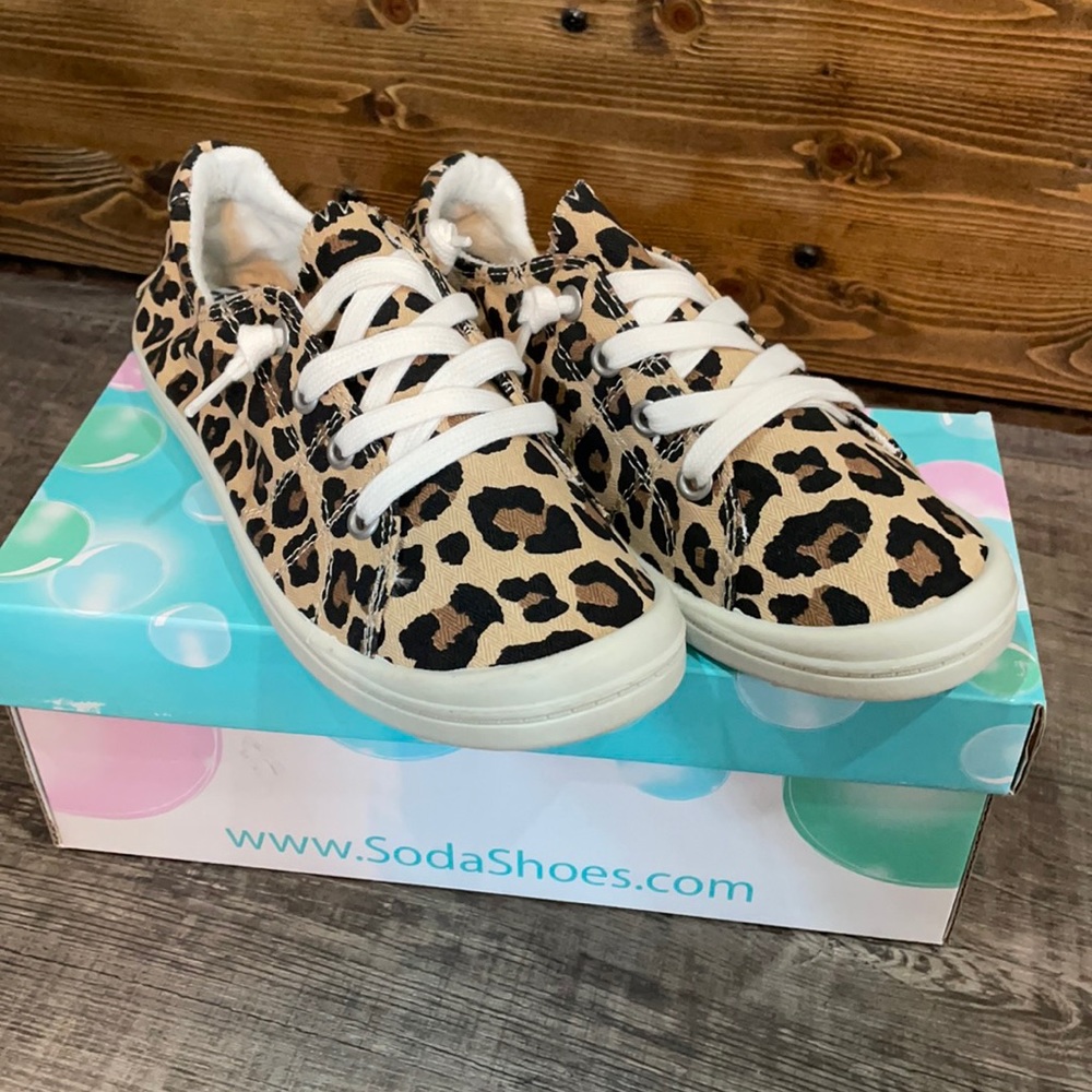 Leopard slip on sneakers